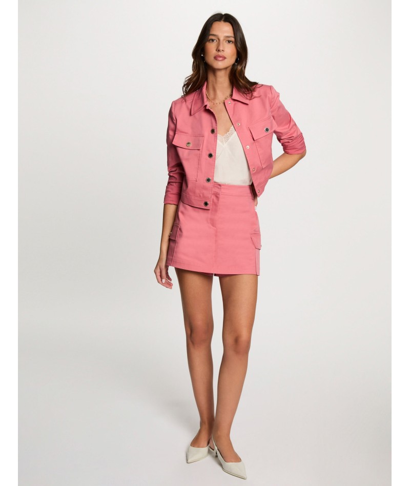 Falda pantalón corto rosa...