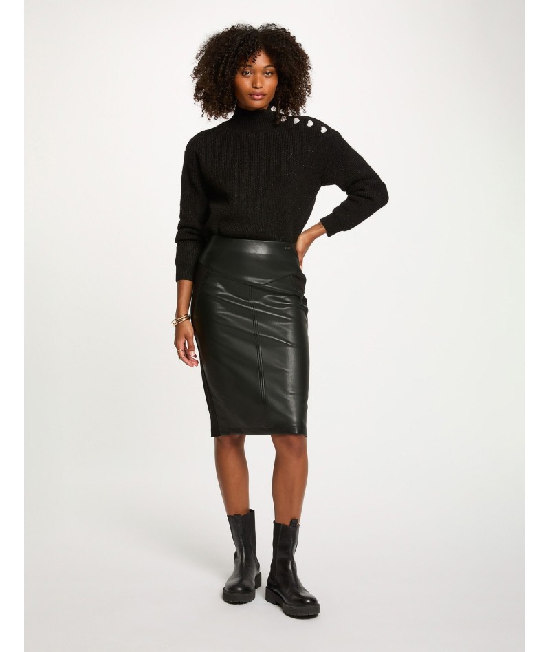 Falda ajustada piel...