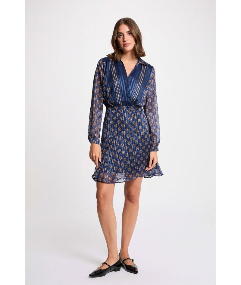 Vestido fluido con cuello...