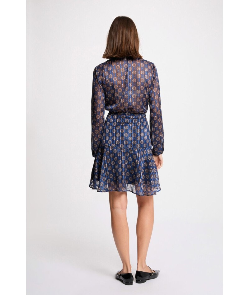 Vestido fluido con cuello...